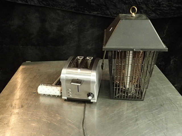 lot 3743 image: Dough Doctor, Bug Zapper, Haier Toaster
