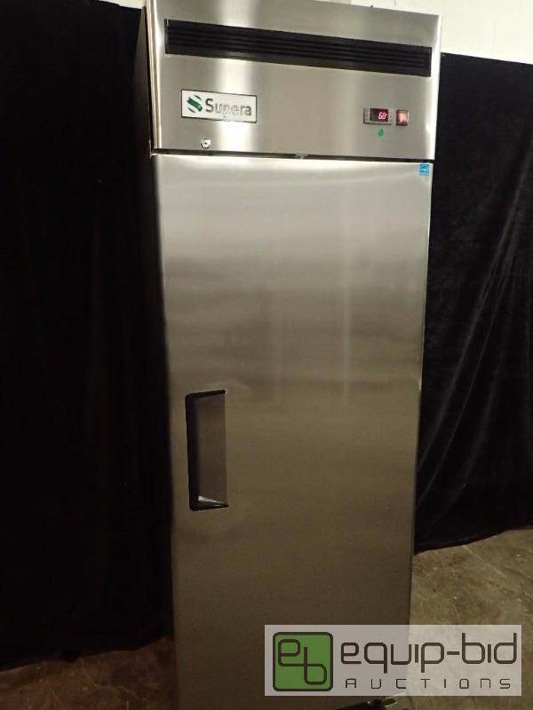lot 3014 image: Supera 29 Solid Door Reach-In Refrigerator (R1R-1)