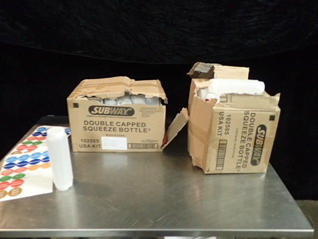 lot 3829 image: (2) Boxes of Double Capped Squeeze Bottles