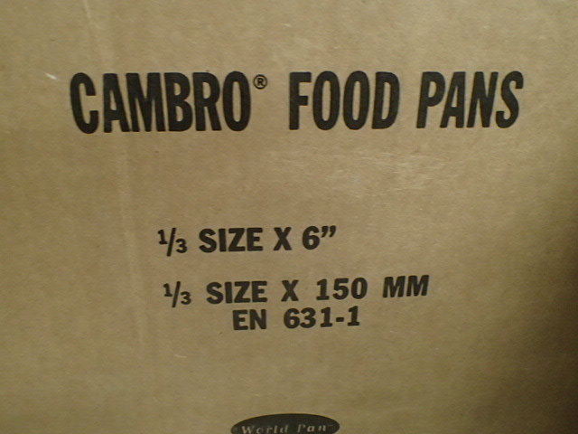 lot 3830 image: (6) 13 Size 6 Cambro Food Pans