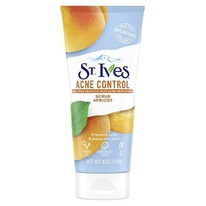 lot 17195 image: St. Ives Acne Control With Salicylic Acid, Non Comedogenic, Paraben Free, and Oil free Apricot Face Scrub, 6 oz