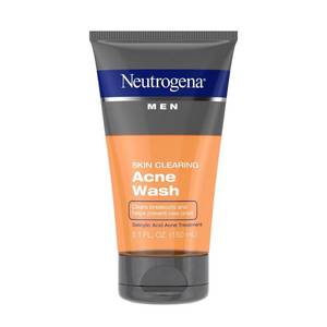 lot 17216 image: Neutrogena Men Skin Clearing Salicylic Acid Acne Face Wash, 5.1 fl. oz