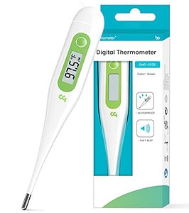 lot 17252 image: Thermometer for Adults, Oral Thermometer for Fever, Medical Thermometer with Fever Alert, Memory Recall, CF Switchable, Rectum Armpit Reading Thermometer for Baby Kids and Adults