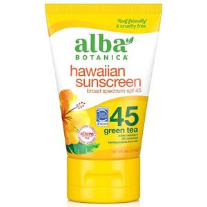 lot 17302 image: AL0082706 Alba Botanica HW Sunscreen Green Tea SPF45  LOTION