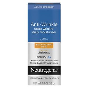lot 87667 image: Neutrogena Ageless Intensives Retinol Wrinkle Cream SPF 20, 1.4 oz