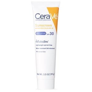 lot 87676 image: CeraVe Developed with Dermatologists Sunscreen Body Broad Spectrum SPF 30  LOTION