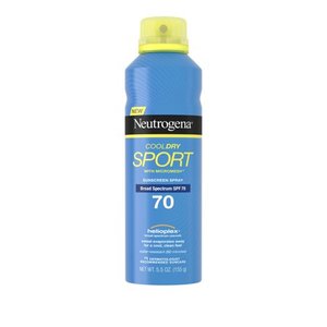 lot 87678 image: Neutrogena Cooldry Sport Sunscreen Spray Broad Spectrum SPF 70, 5.5 Oz