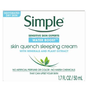 lot 87683 image: Simple Water Boost Skin Quench Sleeping Cream 1.7 oz