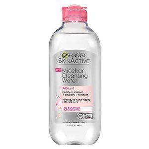 lot 87725 image: Garnier SkinActive Micellar Cleansing Water, For All Skin Types, 13.5 fl. oz.