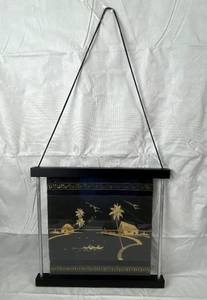 lot 9778 image: Palm Tree Hand Made w cane or bamboo - Amazing detailed art Hand Made in India