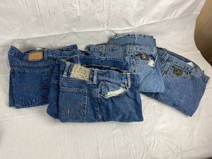lot 9844 image: Lot of Four pairs of Mens Jeans 40 x 32 - RL Polo, 2 pairs Cinch, Urban Up - Wow Some awesome style here