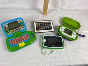 lot 9884 image: Lot of 4 Childs Electronic Games, Leap Frog, LeapPad3 and more Fisher Price