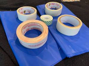 lot 9899 image: Lot of two-sided tapes - various weights and sizes