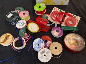 lot 9903 image: Lot of Ribbon - Most are Brand New Includes Curling Ribbon and Ribbon Curler See pics