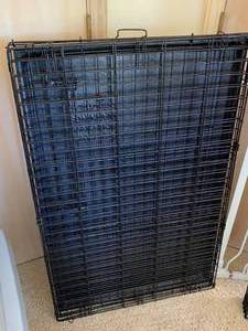 lot 9916 image: Folding LARGE Dog Crate - 42 x 32 x 29 - great condition - nice and clean