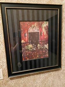 lot 9690 image: High Style Framed Wall Picture - Matching Picture on Lot 9691