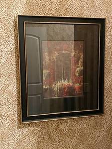 lot 9691 image: High Style Framed Wall Picture - Matching Picture on Lot 9690