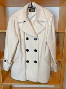lot 9938 image: Vintage Lauren Meren Wool Coat - Nautical Buttons - Absolutely Gorgeous size 4