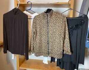 lot 9964 image: Lot of Ladies Blouses & Jacket - All size Small  Petite - Very Fancy, Elegant and Expensive Brands