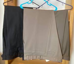 lot 9974 image: Lot of 3 Pairs of Mens Suit Pants - size 36, 40 - wool - designer brands - see pics for details
