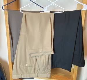 lot 9975 image: Lot of 3 Pairs of Mens Suit Pants - size 38R, 40x32 - wool - designer brands - see pics for details
