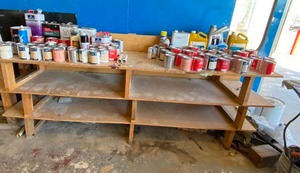 lot 3244 image: 2 Lots of Wood Shelving