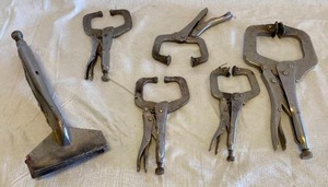 lot 3251 image: Big Lot of Autobody Vice-Grip Pliers