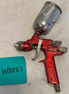 lot 3292 image: Pneumatic HVLP CUB SLG Gravity Feed Air Spray Gun