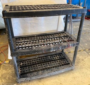 lot 3315 image: Black Shop Shelf