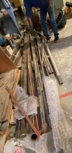 lot 3361 image: Large Lot of Pipe See Photos for Size, Quantities and Lengths - BIG HEAVY GAS PIPE