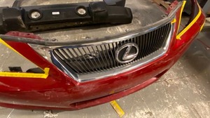 lot 3370 image: Complete Front Bumper for 2008 Lexus IS 250