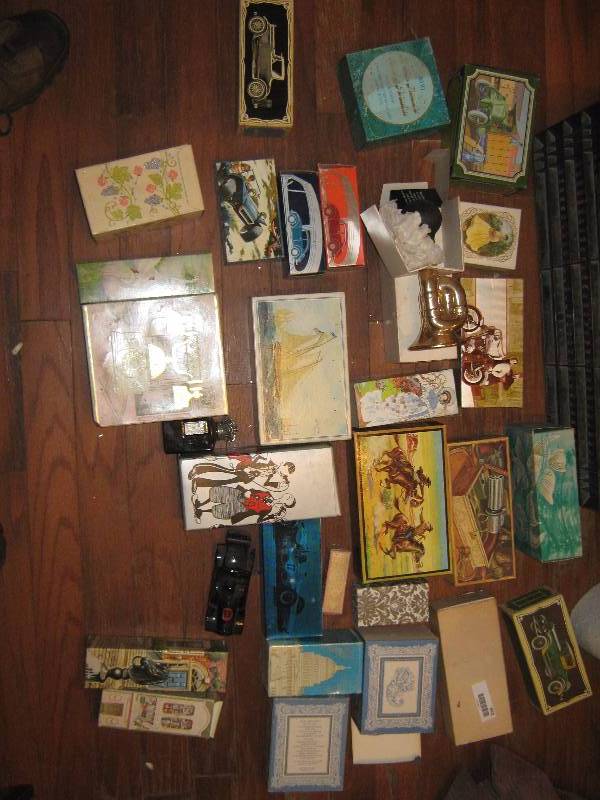 lot 7002 image: Large lot Avon Perfume most in Original boxes, most bottles are full, some partially full