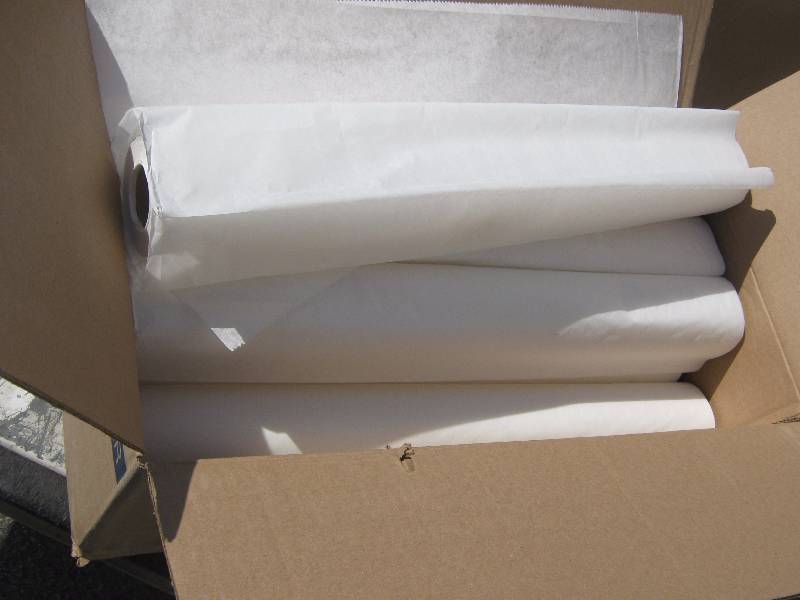 lot 7041 image: Tidi Products Exam Table Paper 916213 Exam Table Barriers Crepe 21 x 125 ft. White 12 rolls per case- Great Packing Material