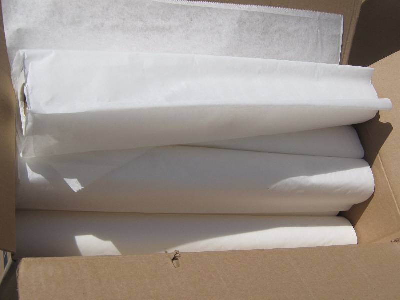 lot 7042 image: Tidi Products Exam Table Paper 916213 Exam Table Barriers Crepe 21 x 125 ft. White 12 rolls per case- Great Packing Material