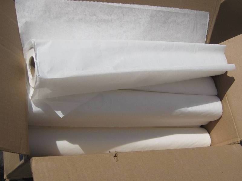 lot 7043 image: Tidi Products Exam Table Paper 916213 Exam Table Barriers Crepe 21 x 125 ft. White 12 rolls per case- Great Packing Material