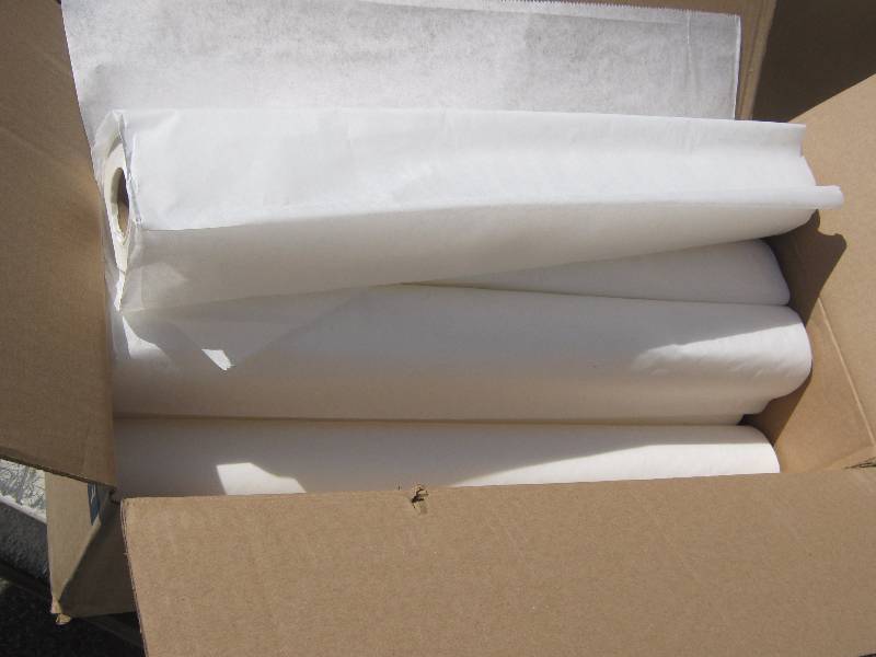 lot 7044 image: Tidi Products Exam Table Paper 916213 Exam Table Barriers Crepe 21 x 125 ft. White 12 rolls per case- Great Packing Material