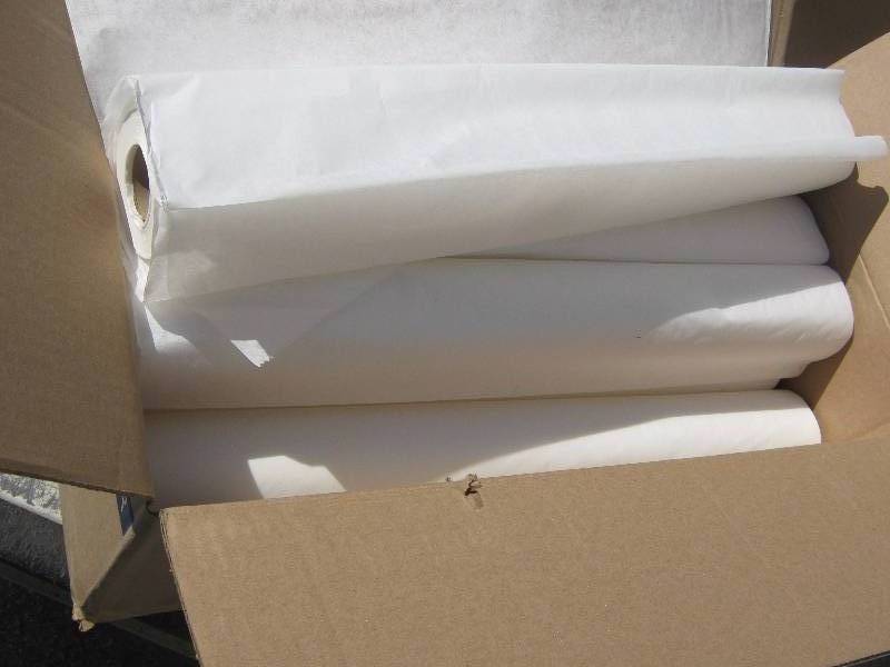 lot 7045 image: Tidi Products Exam Table Paper 916213 Exam Table Barriers Crepe 21 x 125 ft. White 12 rolls per case- Great Packing Material
