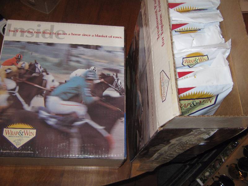lot 7071 image: 21 ct. lot Wrap and Win Treatment Packs for Equine Animal Care (21 individual packs- 1 case and one partial case)