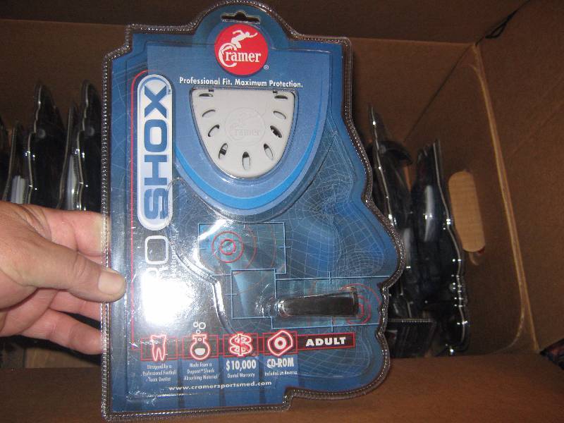 lot 7077 image: 20 ct. lot Cramer Pro Shox Custom Mouthguard- Adult Size