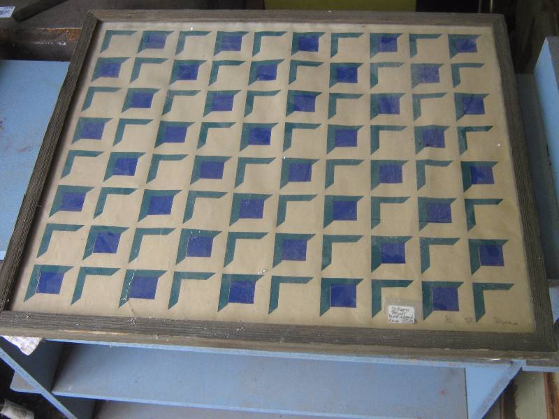 lot 7249 image: Screen Print Blue-Green Blue- Green Ryozo 5 of 6