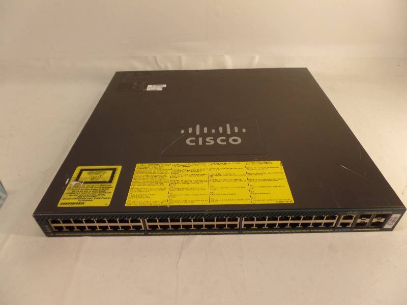 lot 1021 image: CISCO WS-C4948 CATALYST SWITCH WDUAL AC POWER