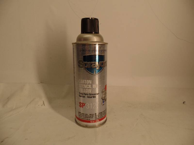 lot 1233 image: SPRAYON CARTON STENCIL INK (YELLOW)  SP3129