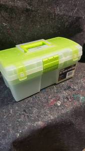 lot 1575 image: Keter 16 Clear View Storage Tool Box - Preowned