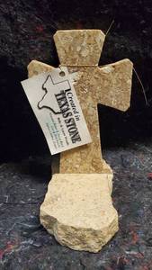 lot 1585 image: Texas Stone Cross and Base