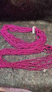 lot 1608 image: Lot of Magenta Bead Necklaces