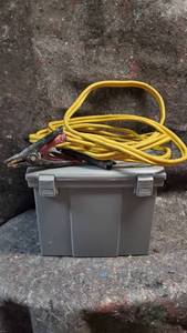 lot 1661 image: Jumper Cables and Container