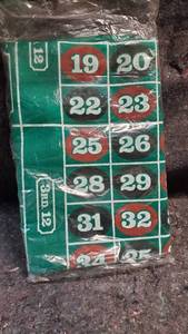 lot 1711 image: Roulette Table Mat