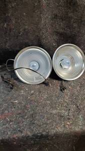 lot 1758 image: Pair of Clamp On Lamp