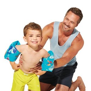 lot 1795 image: Lot of 2. Play Day Inflatable Printed Armbands - Blue