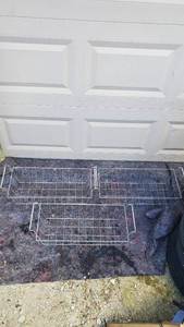 lot 1846 image: Three Metal Baskets with Handles